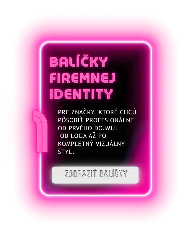 Grafické štúdio tvorba firemnej identity zvýhodnení balíček.